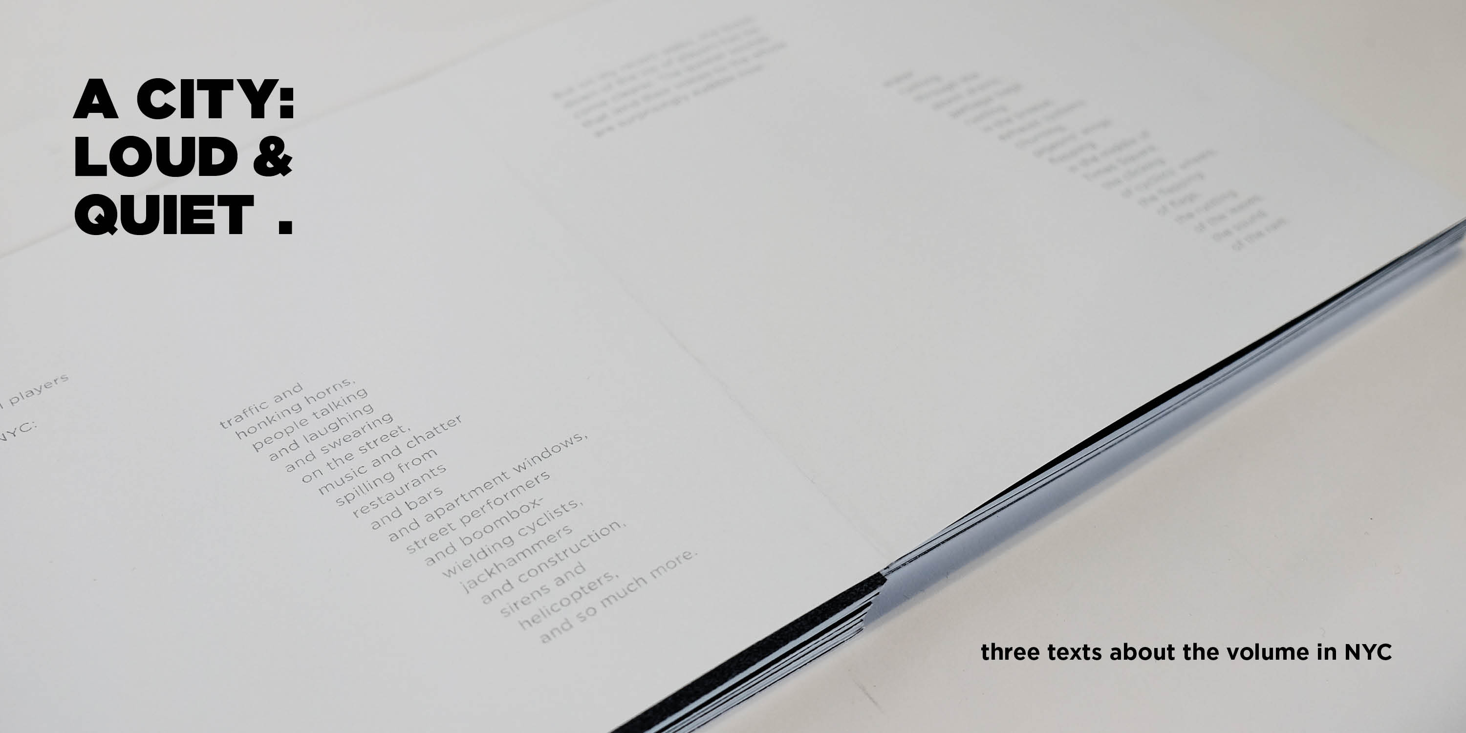 A City: Loud & Quiet Book Image